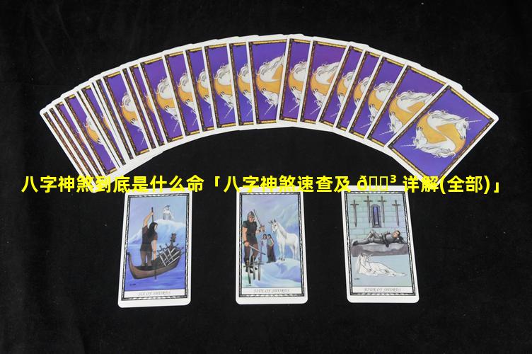 八字神煞到底是什么命「八字神煞速查及 🐳 详解(全部)」